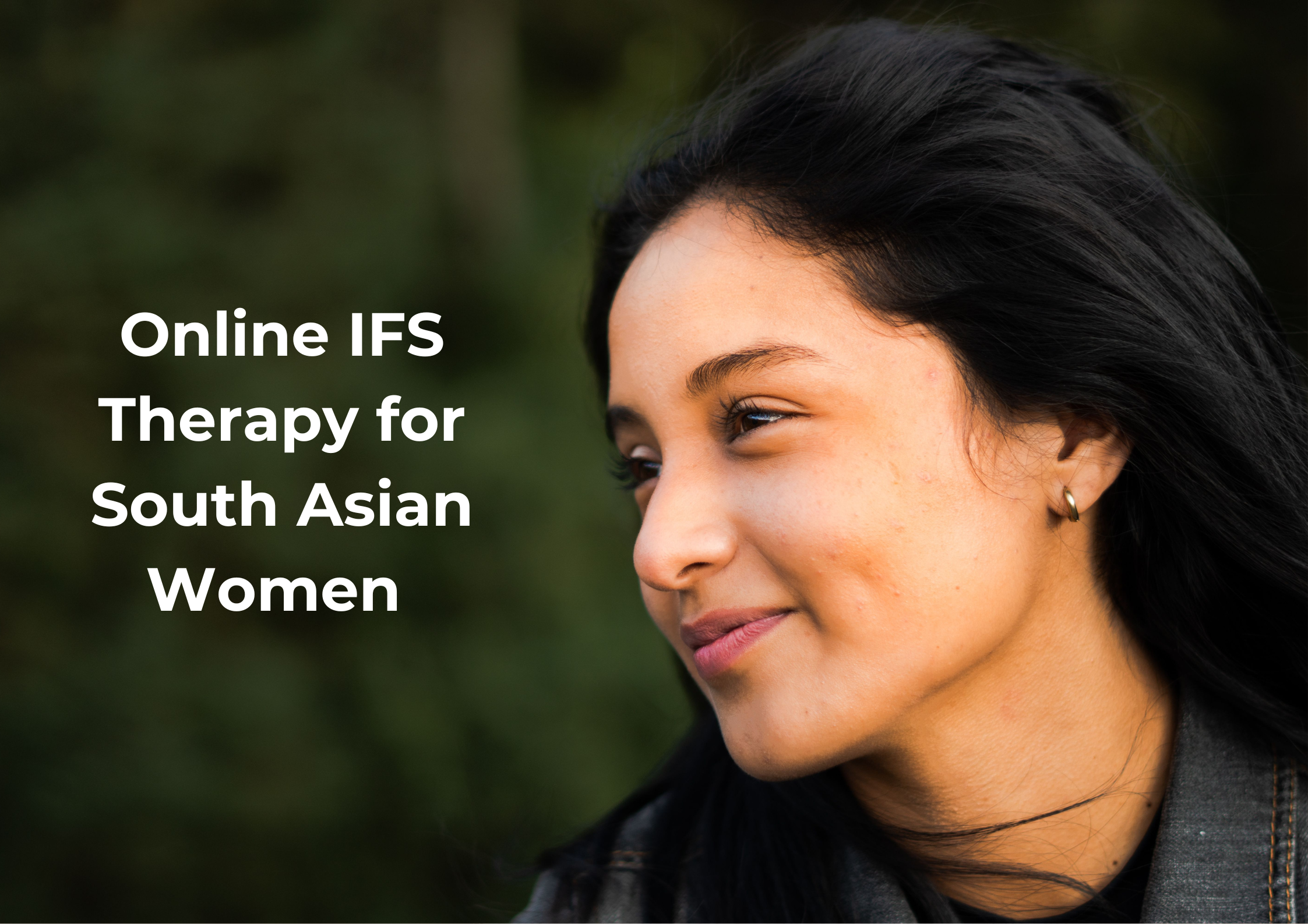 South Asian woman accessing online IFS therapy with Nabeelah Khan-Cheema