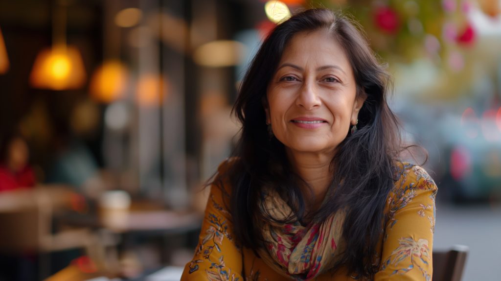 South Asian woman feeling supported by IFS therapist