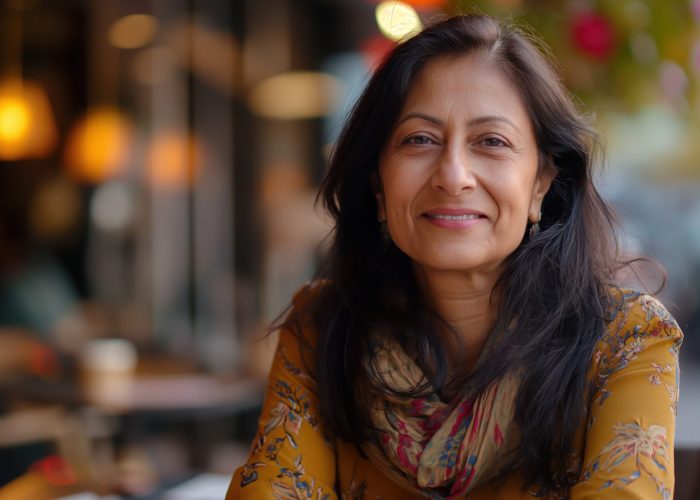 South Asian woman feeling supported by IFS therapist